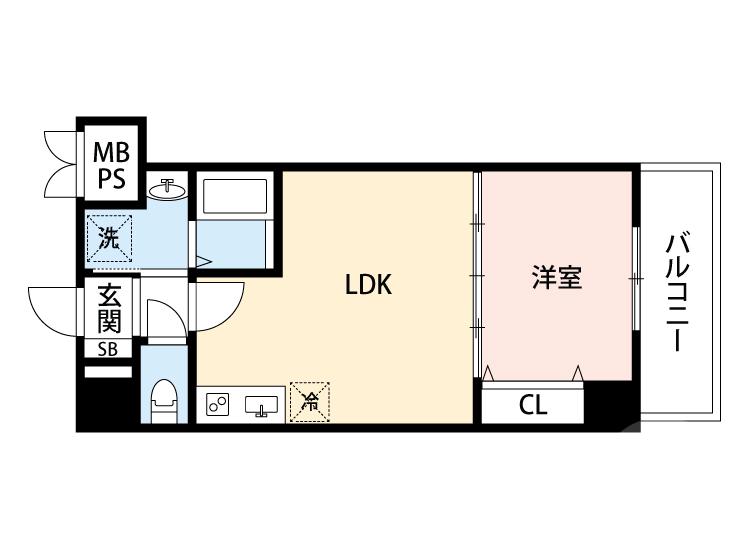 穂波町の完工年月(2022年10月)築の賃貸マンションの間取り