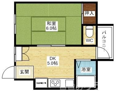 シャンクレール豊新の間取り