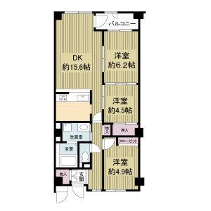 片山町の完工年月(2002年2月)築の賃貸マンションの間取り