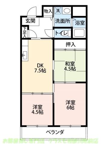 グローリーハイツ上野口の間取り