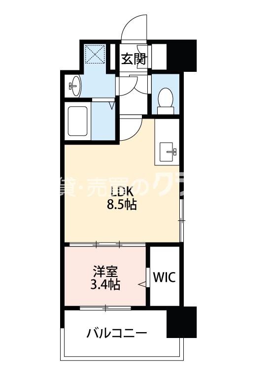 幸町の完工年月(2022年9月)築の賃貸マンションの間取り