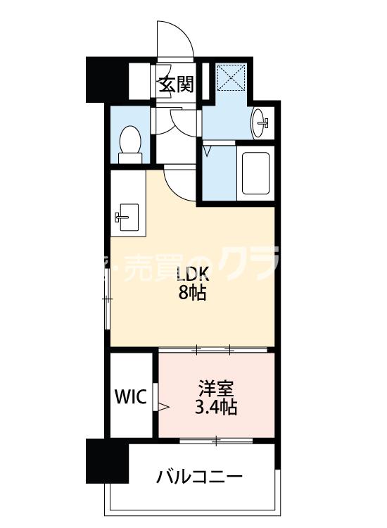 幸町の完工年月(2022年9月)築の賃貸マンションの間取り