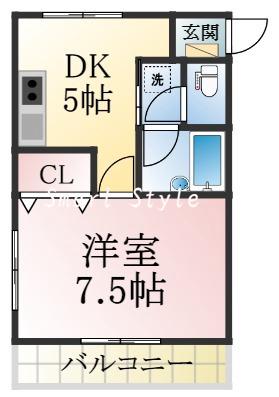 大田町の完工年月(1998年10月)築の賃貸マンションの間取り
