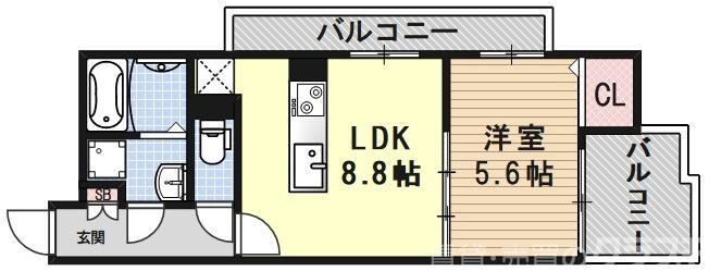 メゾンドクレール西大路の間取り