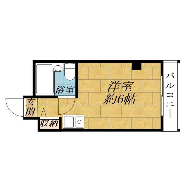 泉町の完工年月(1990年4月)築の賃貸マンションの間取り