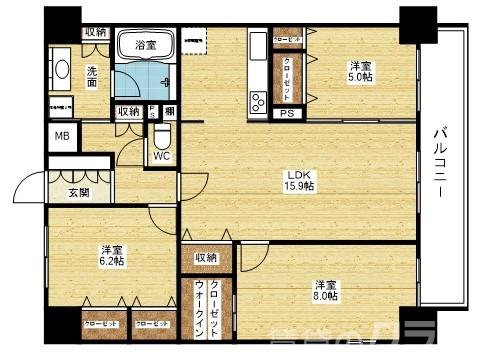 セノアタワー新大阪の間取り