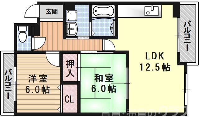 アーバニティー桂の間取り