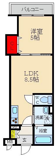 フォレストクリエオーレ上島町壱番館の間取り