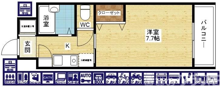 ルミエ新大阪の間取り
