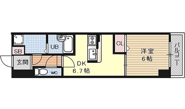 エスリード京都河原町の間取り