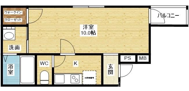 豊新の完工年月(2016年6月)築の賃貸アパートの間取り