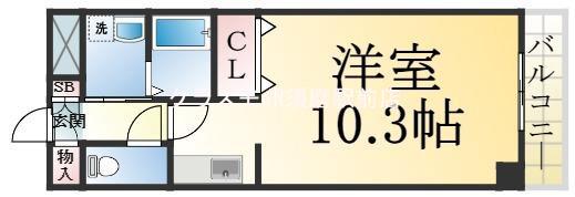 車の完工年月(2004年8月)築の賃貸アパートの間取り