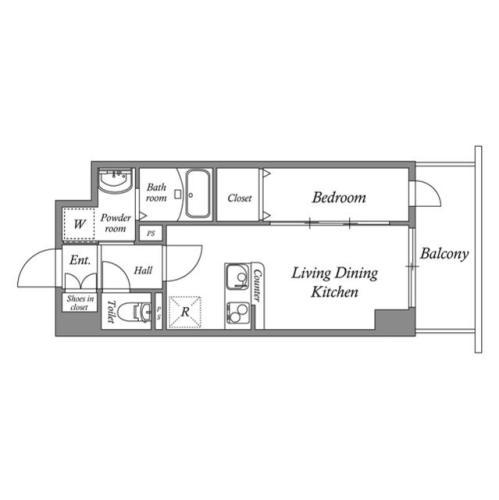 南金田の完工年月(2023年2月)築の賃貸マンションの間取り