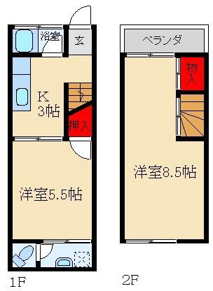 上神田2丁目16-14テラスの間取り
