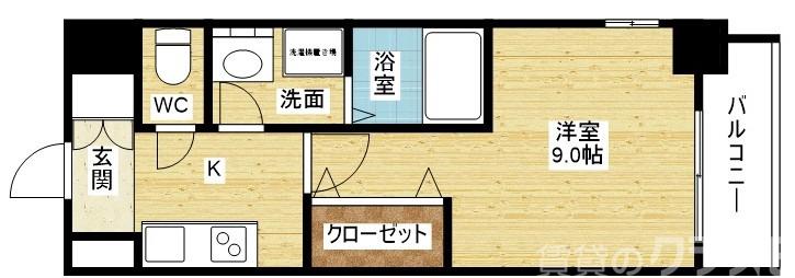 加島の完工年月(2023年3月)築の賃貸マンションの間取り