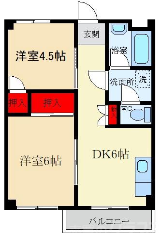 翠香マンションの間取り