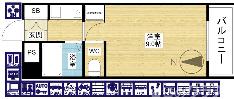 デイグラン上新庄の間取り