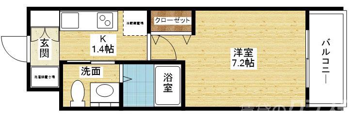 Wins Court Utajimaの間取り