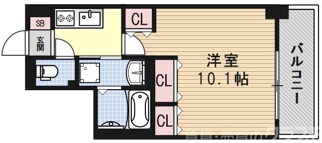 グランレブリー桂川サウススクエアの間取り