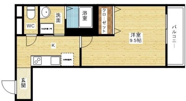 フジパレス阪急神崎川南Ⅰ番館の間取り