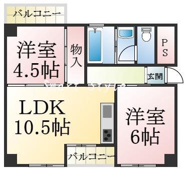 福田ハイツの間取り