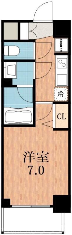 北田辺の完工年月(2023年2月)築の賃貸マンションの間取り