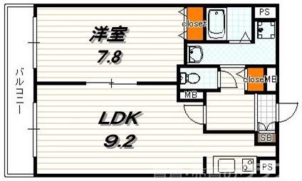 KDXレジデンス西大路の間取り