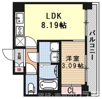 キンブリッジ京都千本丸太町の間取り
