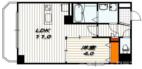 クローナコート烏丸御池の間取り