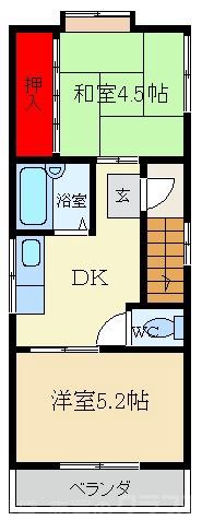ロイヤルハイム秦の間取り