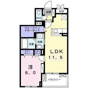 南吹田の完工年月(2023年6月)築の賃貸マンションの間取り