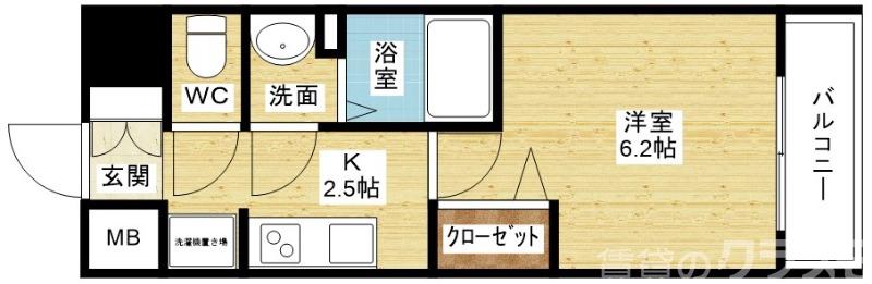 スプランディッド新大阪WESTの間取り