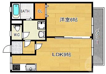 東正雀の完工年月(1987年3月)築の賃貸アパートの間取り
