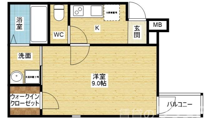西淡路の完工年月(2020年6月)築の賃貸アパートの間取り