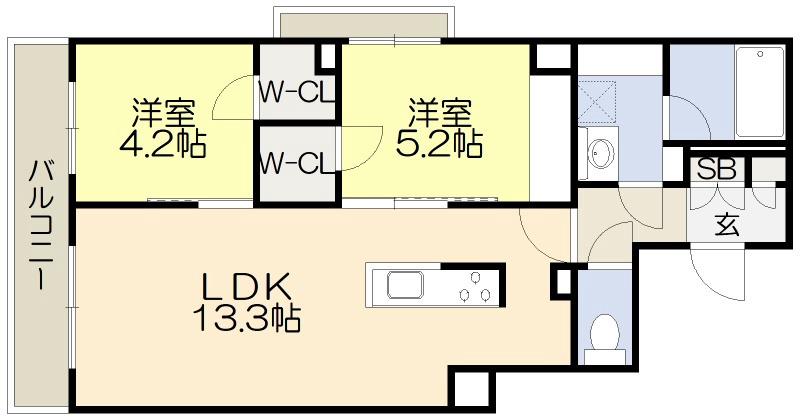 千里丘の完工年月(2023年1月)築の賃貸アパートの間取り
