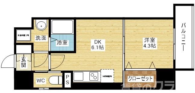 RIDGEガーデン江坂Ⅰの間取り