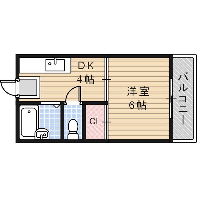 香里園パレスハイツの間取り