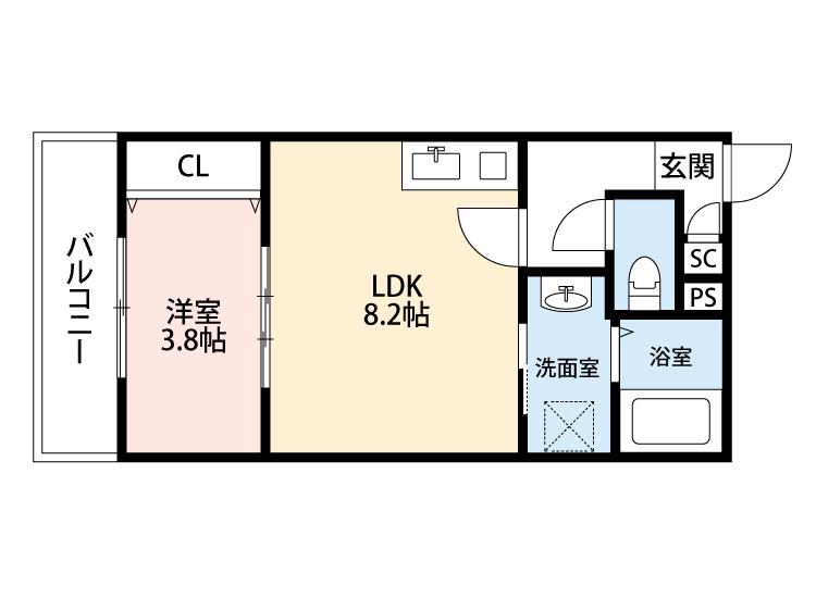 ジーメゾン寝屋川アベニールの間取り