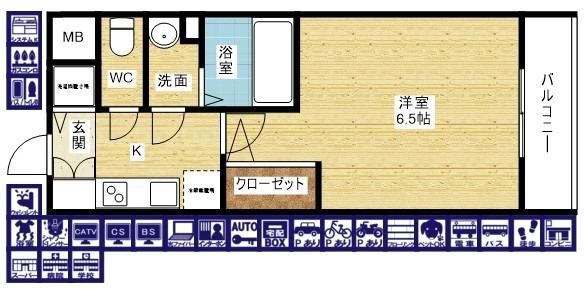 エスリード新北野アーデルの間取り