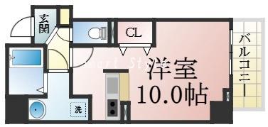 衣掛町の完工年月(2012年3月)築の賃貸マンションの間取り
