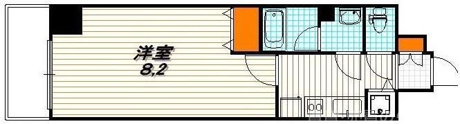 アスヴェル京都二条駅前Ⅱの間取り