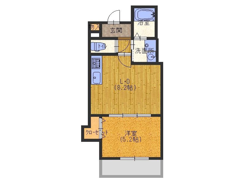常盤町の完工年月(2023年5月)築の賃貸アパートの間取り