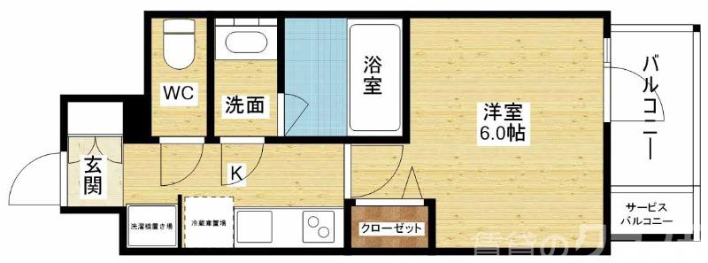バウスフラッツ新大阪の間取り