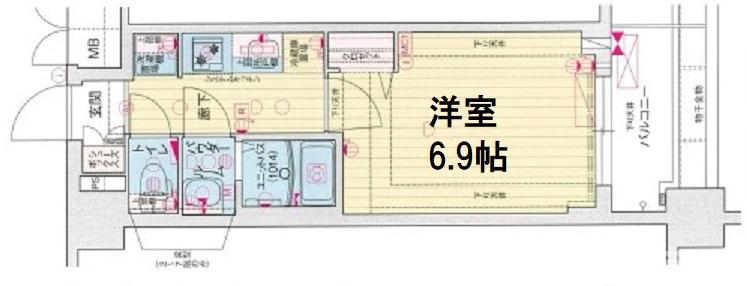プレサンス京都東寺の間取り