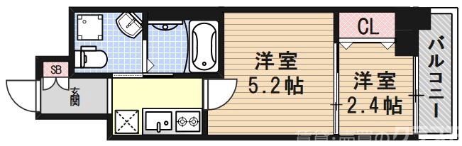 ファーストフィオーレ京都西陣の間取り