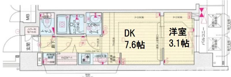プレサンス京都東寺の間取り
