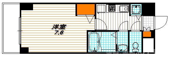 プレサンス京都五条天使突抜の間取り