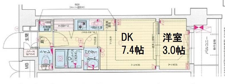プレサンス京都東寺の間取り