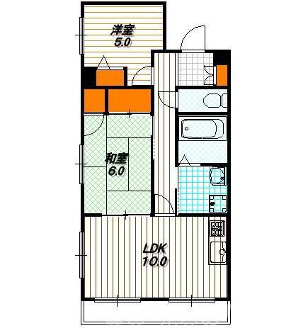 フローラみずほの間取り