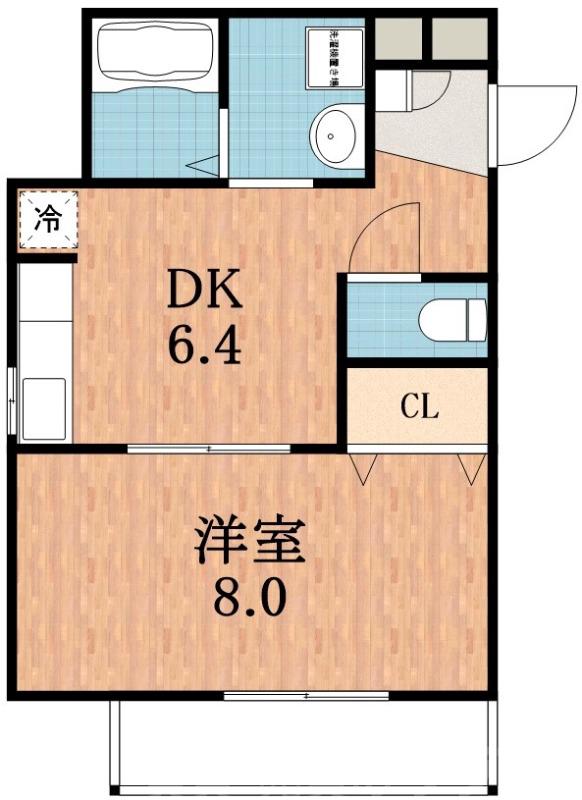 帝塚山東の完工年月(2004年9月)築の賃貸マンションの間取り